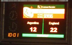 England 22, Argentina 12